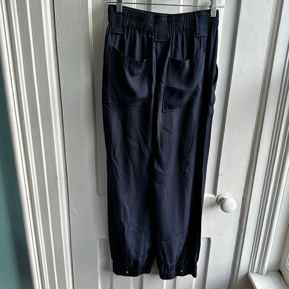 GANNI Ripstop Ecovero Lounge Pants Navy - Picture 8 of 9